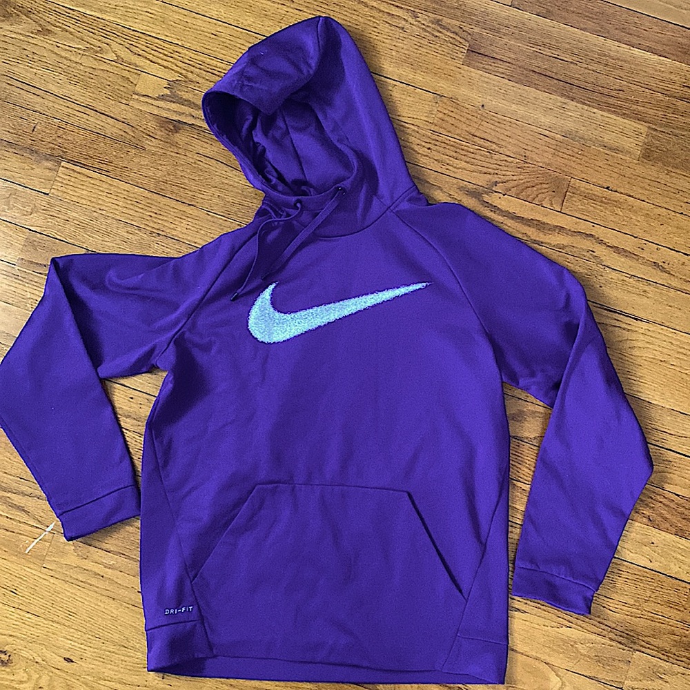 Men’s Nike Dri-Fit Purple Hoodie - Large